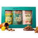 Festive Gifts | Nuts Gift Box | Roasted Cashews | Roasted Almonds | Roasted Walnuts | Set of 3