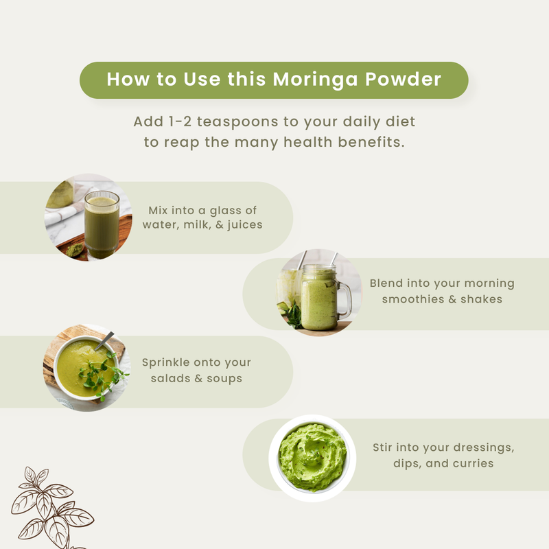 Natural Moringa Powder | 200 g | Boosts Immunity