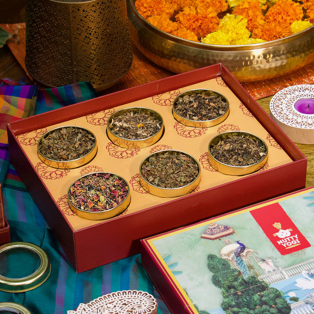Festive Gift Hamper | Exotic Wellness Tea Box | Set of 6