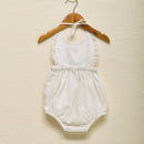 Cotton Baby Romper | Embroidered | White