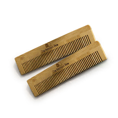 Comb | Non Static | Bamboo | Pocket Size | Pack of 2