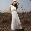 Dress For Women | Cotton Flared Dress |  White