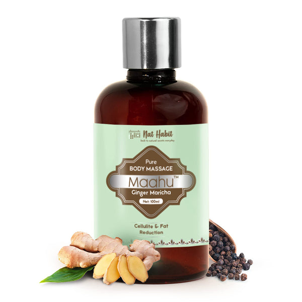 Massage Oil for Body | Blended with 17 Oils, Herbs & Spices | 200 ml