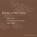 Mulmul Cotton Saree | Monochrome | White & Black