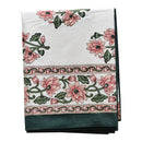Cotton Table Cover | Printed | Pink & Green