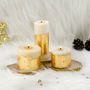Pillar Candles | Soy Wax Scented Candle | Cinnamon Roll | Set of 3