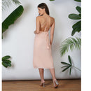 Modal Midi Dress | Strappy Dress | Coral Peach
