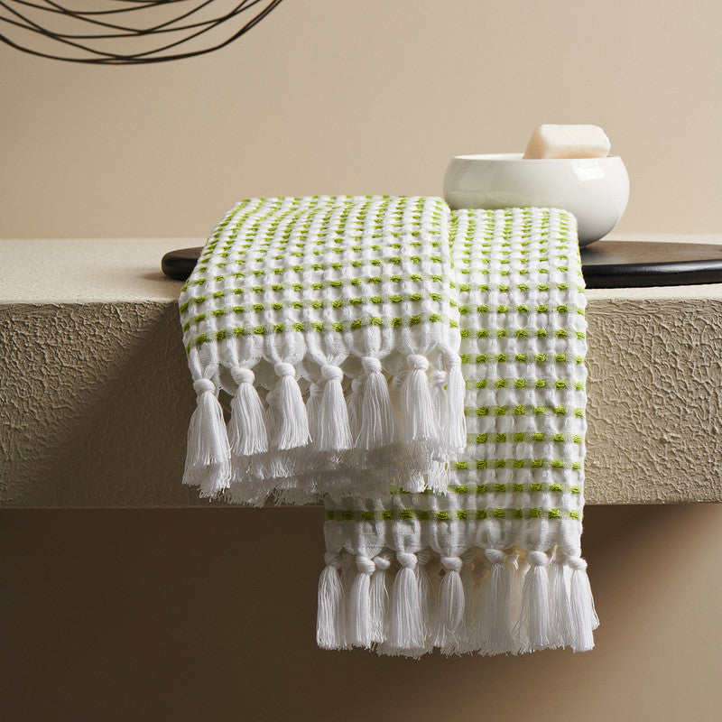 Cotton Hand Towel | Soft-Absorbent | Green | 40 x 60 cm