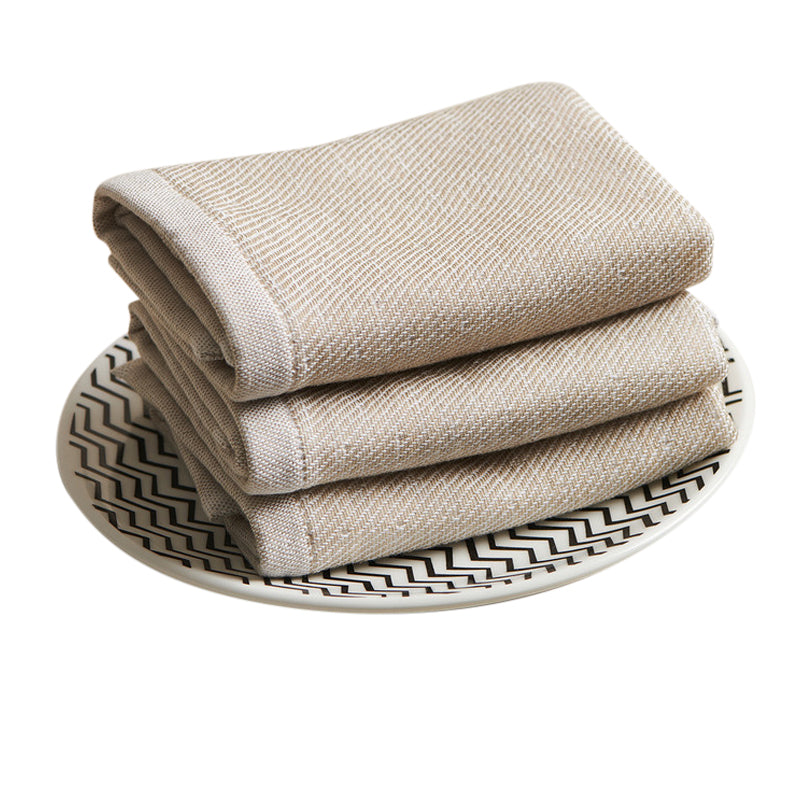 Bamboo Towel | Face Towel | Bamboo Cotton | Beige | 30 x 30 cm | Set of 2