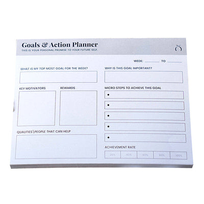 Maplitho Paper Daily Planner | Goals & Action Planning | 100 Sheets