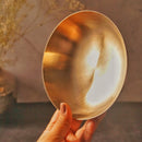 Bronze Bowl with Spoon | Kinnam | 6 inches | Gold