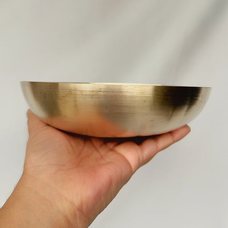 Bronze Bowl with Spoon | Gold | 7 inches