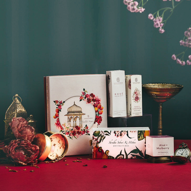 Festive Gift Box | Gulabi Nagri Festive Gift Box | Beauty Hampers and Dryfruits