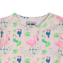 Organic Cotton Baby Bodysuit | Flamingo Design | Pink