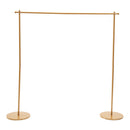 Metal Backdrop Stand for Pooja Decoration | Square Shape | Gold | 74 cm