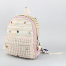 Cotton Denim Kids Bag | Checkered | Multicolour | 5 L