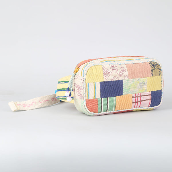 Cotton Kids Waist Bag | Patchwork | Multicolour | 1 L