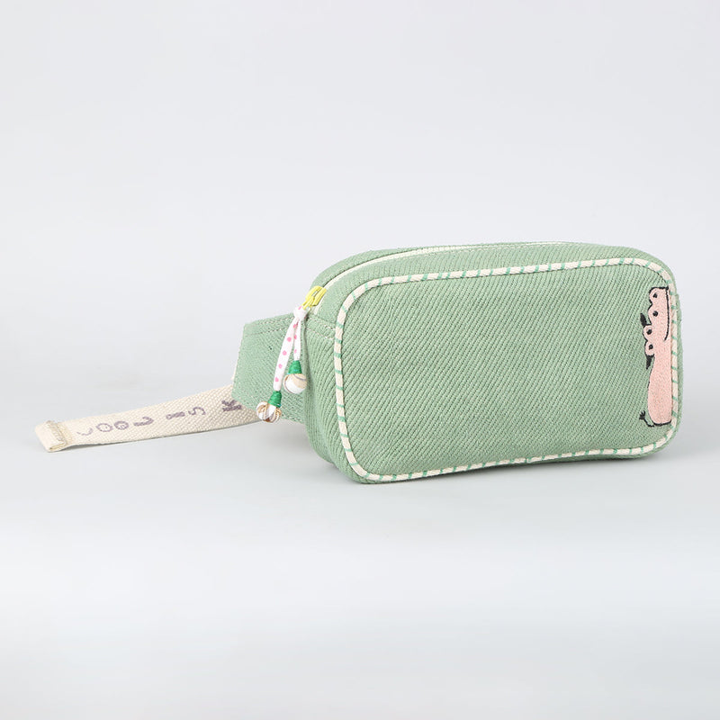 Cotton Kids Waist Bag | Green | 1 L