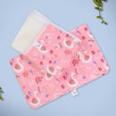 Organic Muslin Baby Hammock & Mosquito Net | Swan Design | Pink