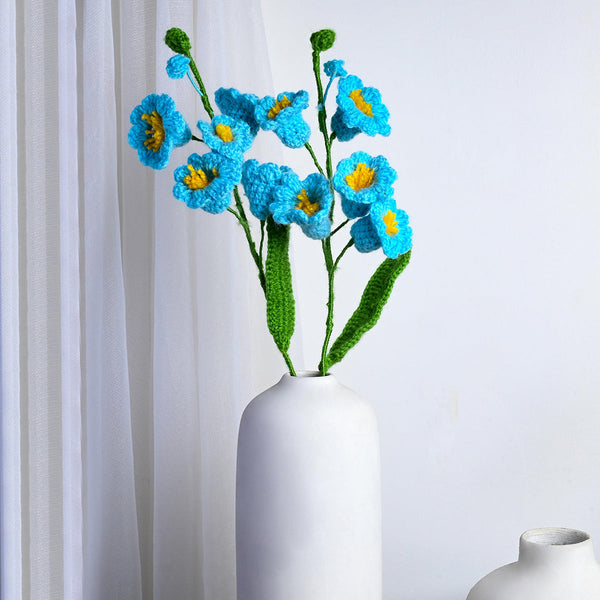 Bluebell Crochet Flowers | Baby Blue | 24 inches