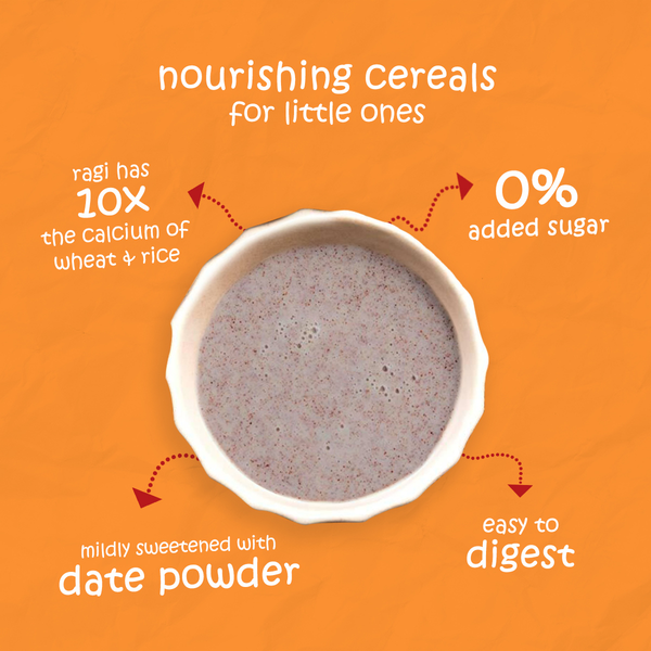 Organic Porridge Mix | Sprouted Ragi Dates & Almonds | Preservative free food | 200 g