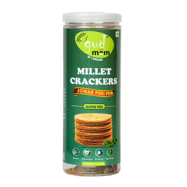 Crackers | Jowar Millet | Peri Peri | Gluten Free | 90 g