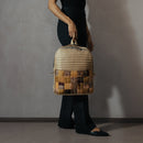 Upcycled Silk Backpack | Godhadi Patchwork | Beige