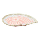 Ceramic Serving Platter | Pink & Blue | Glossy Finish | 26 cm