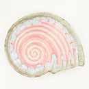 Ceramic Serving Platter | Pink & Blue | Glossy Finish | 26 cm