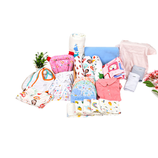 Newborn Baby Gifts | Organic Cotton Muslin | Pack of 35