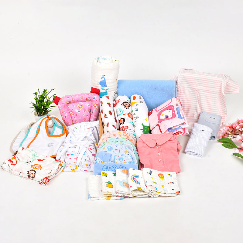 Newborn Baby Gifts | Organic Cotton Muslin | Pack of 35