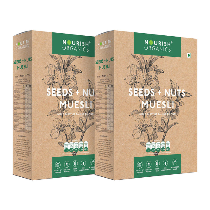 Vegan Seeds and Nuts Muesli | 300 g | Pack of 2