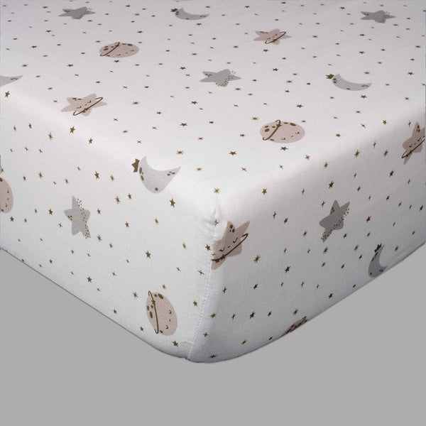 Organic Cotton Baby Bedding Set | Starry Nights Print | Set of 6