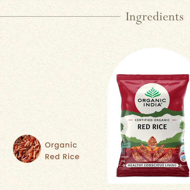Organic India | Red Rice | Boost Immunity | Control Cholesterol | 1 kg