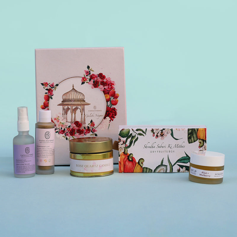 Festive Gift Box | Gulabi Nagri Festive Gift Box | Beauty Hampers and Dryfruits