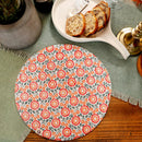 Cotton Table Mats | Place Mats | Floral Design | Multicolour | Set of 2
