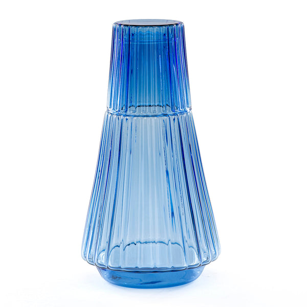 Glass Carafe Jug | Blue | 1000 ml