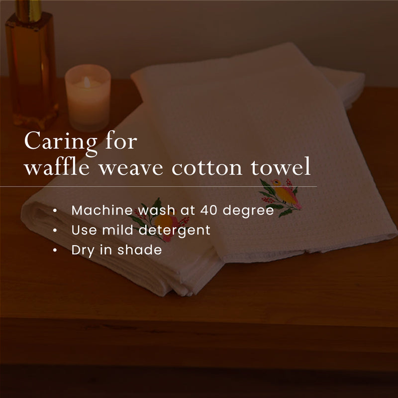 Cotton Towel Set | Bath & Hand Towel | White | Set of 2