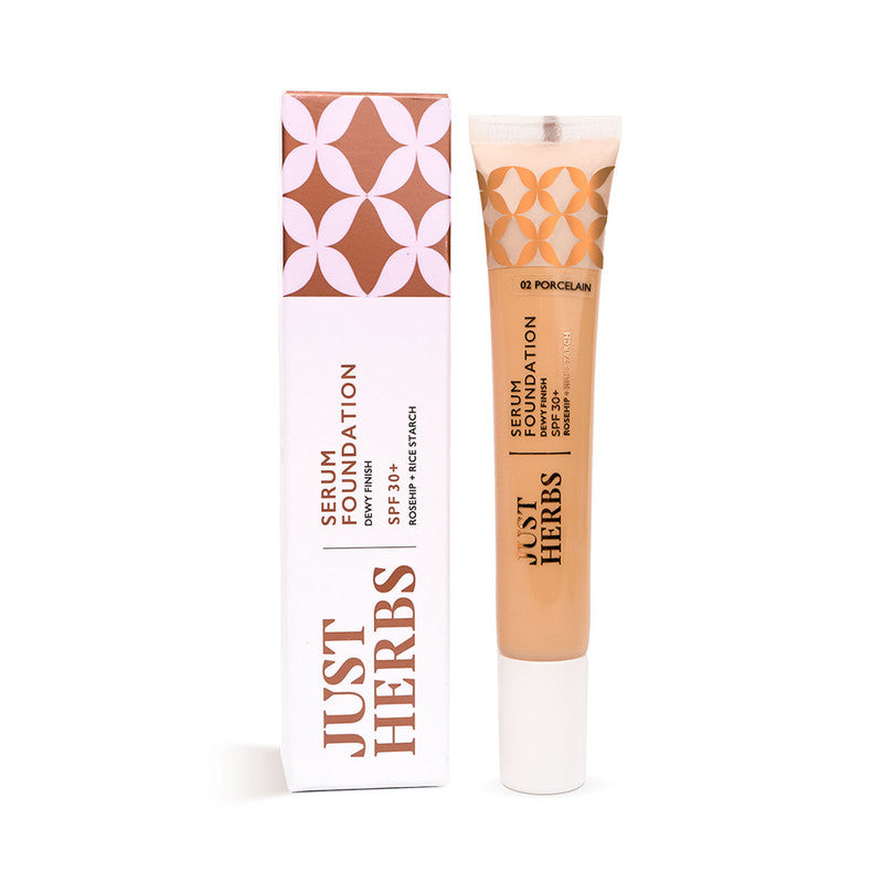 Serum Foundation | Protects Skin with SPF 30+ | 02 Porcelain | 20 ml