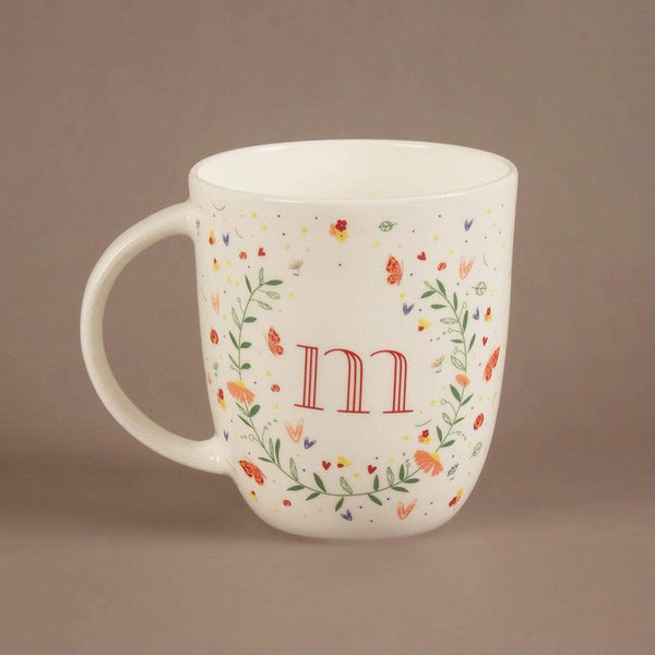 Festive Gifts | Ceramic Mug | Alphabet Mugs | 400 ml | White
