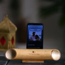 Mobile Stand & Speaker | Bamboo | Natural Acoustic Speaker