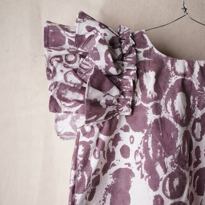 Birthday Dress | Organic Cotton Dress for Girls | Purple