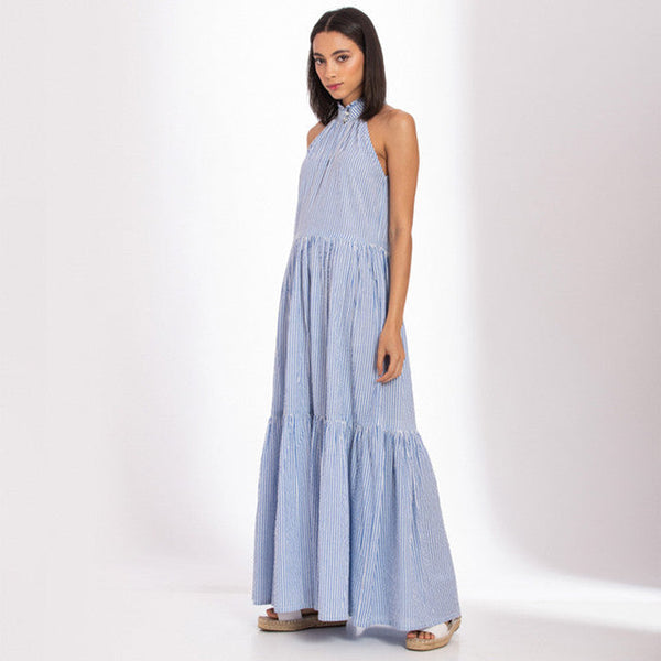 Cotton Maxi Dress | Blue Moon