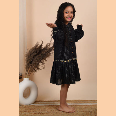 Birthday Dress | Cotton Dress for Girls | Black