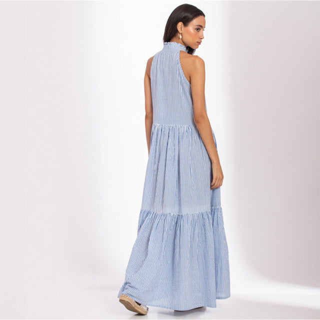 Cotton Maxi Dress | Blue Moon