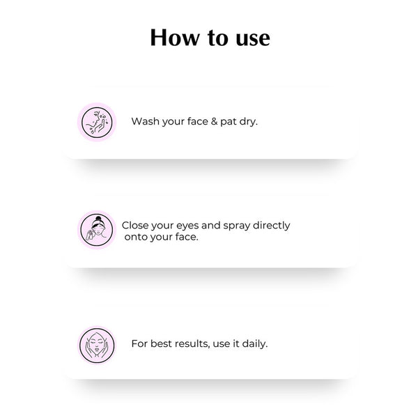 Rose Facial Mist | Hydrating Mist | Dry Skin | 50 ml