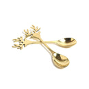 Antler-Shaped Brass Utensils Spoons | Tea Spoon | Pack of 1