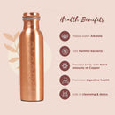 Copper Bottle With Cleaning Brush | 1 Litre