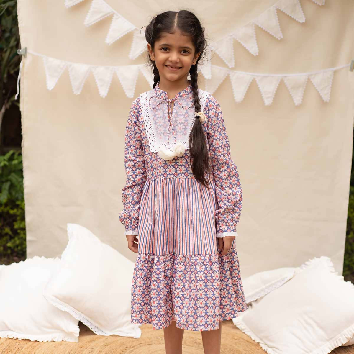 Birthday Dress, Organic Cotton Dress for Girls