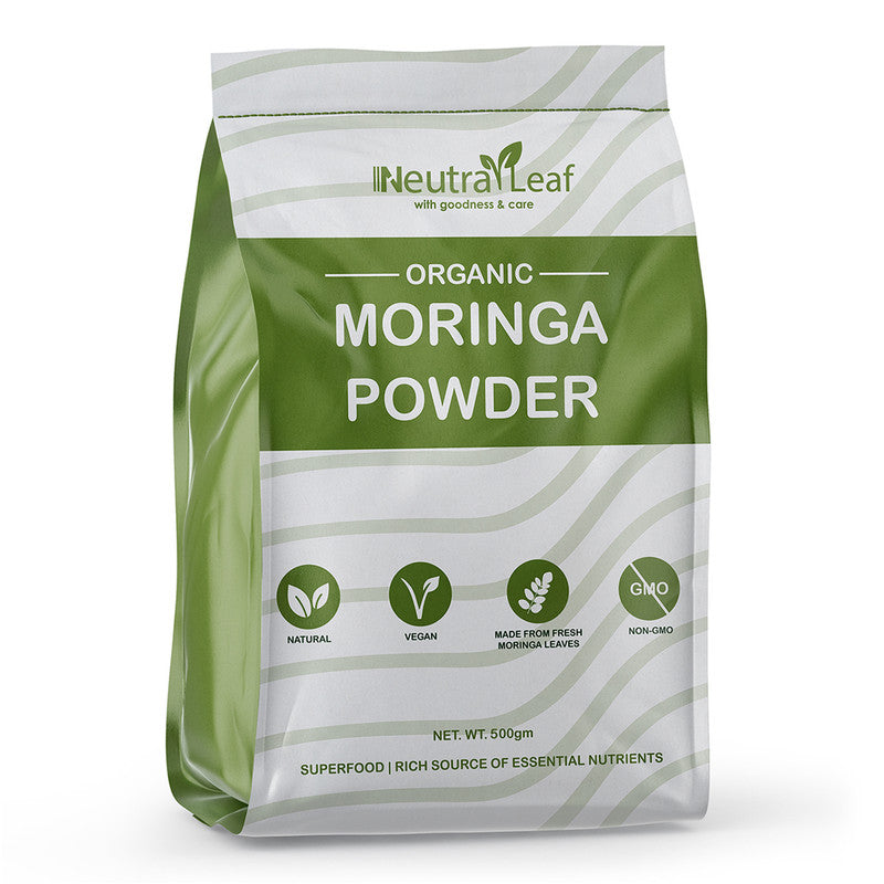 Organic Moringa Powder | 500 g | Improves Memory & Bone Health